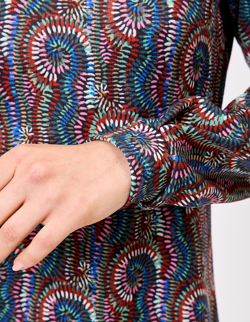 Robe maille fluide imprimé La Fiancée