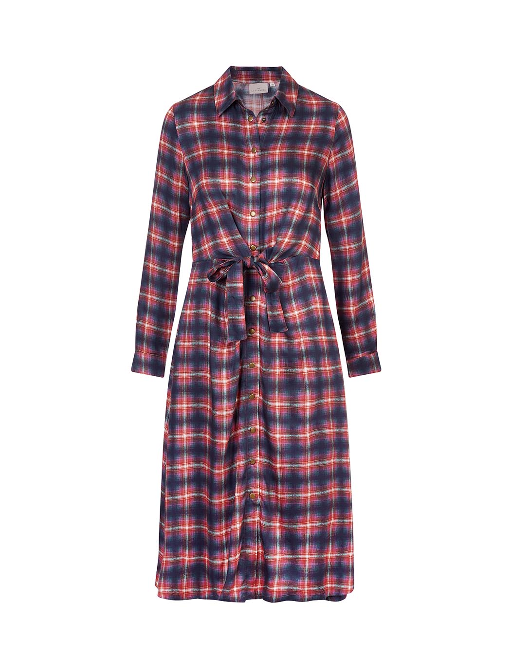 Robe chemise midi fluide à nouer imprimé La Fiancée