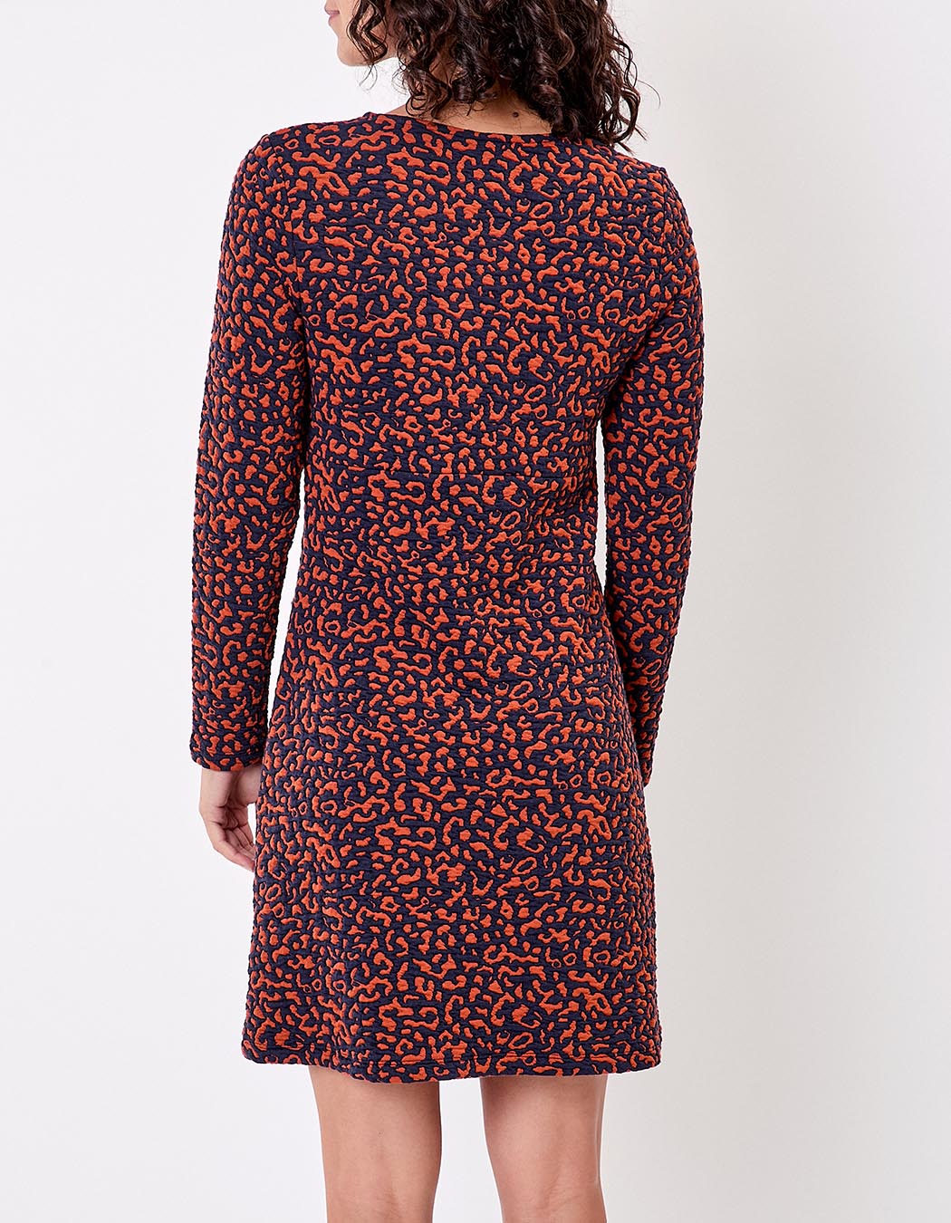 Robe maille jacquard ajustée imprimé La Fiancée