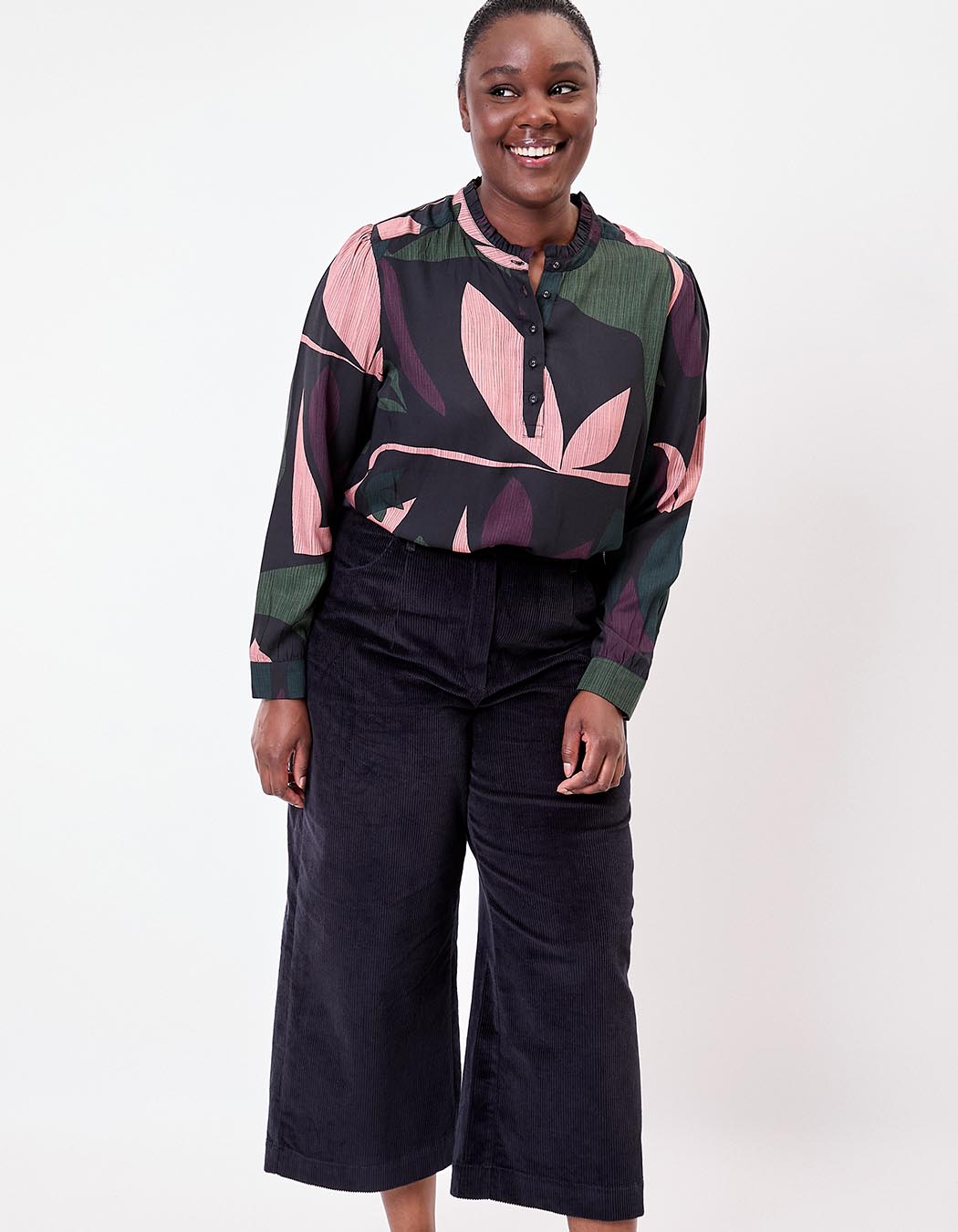 Blouse fluide volants imprimé La Fiancée