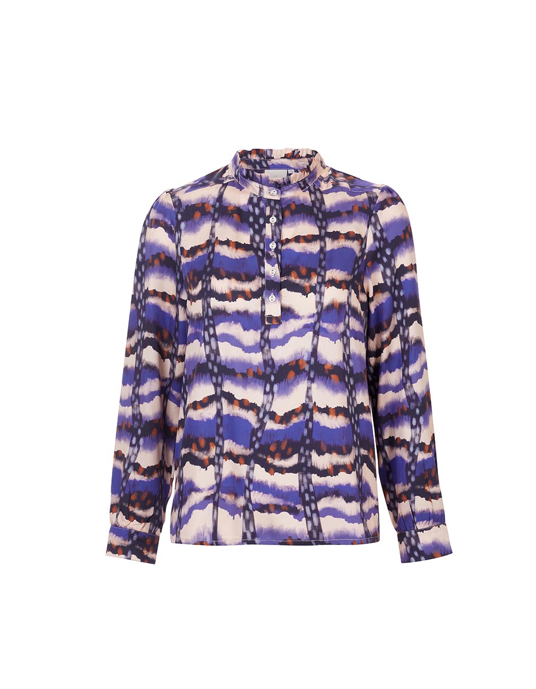 Blouse fluide volants imprimé La Fiancée