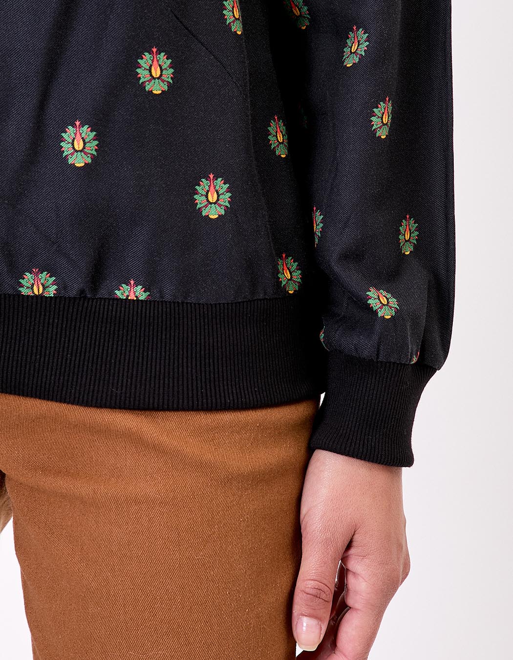 Top fluide esprit sweat imprimé La Fiancée
