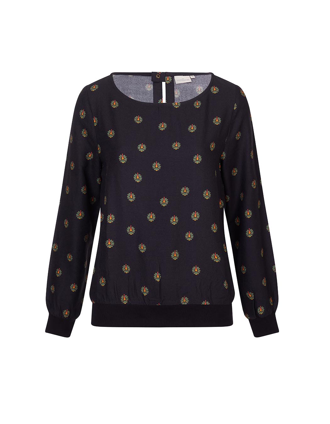 Top fluide esprit sweat imprimé La Fiancée