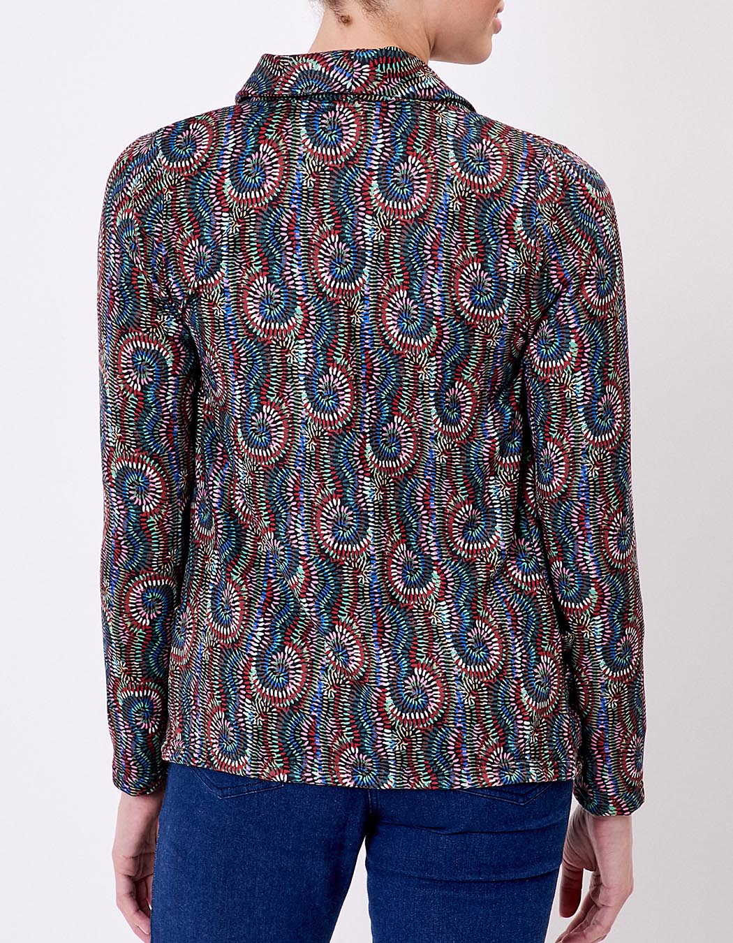 Veste souple maille bio imprimé La Fiancée