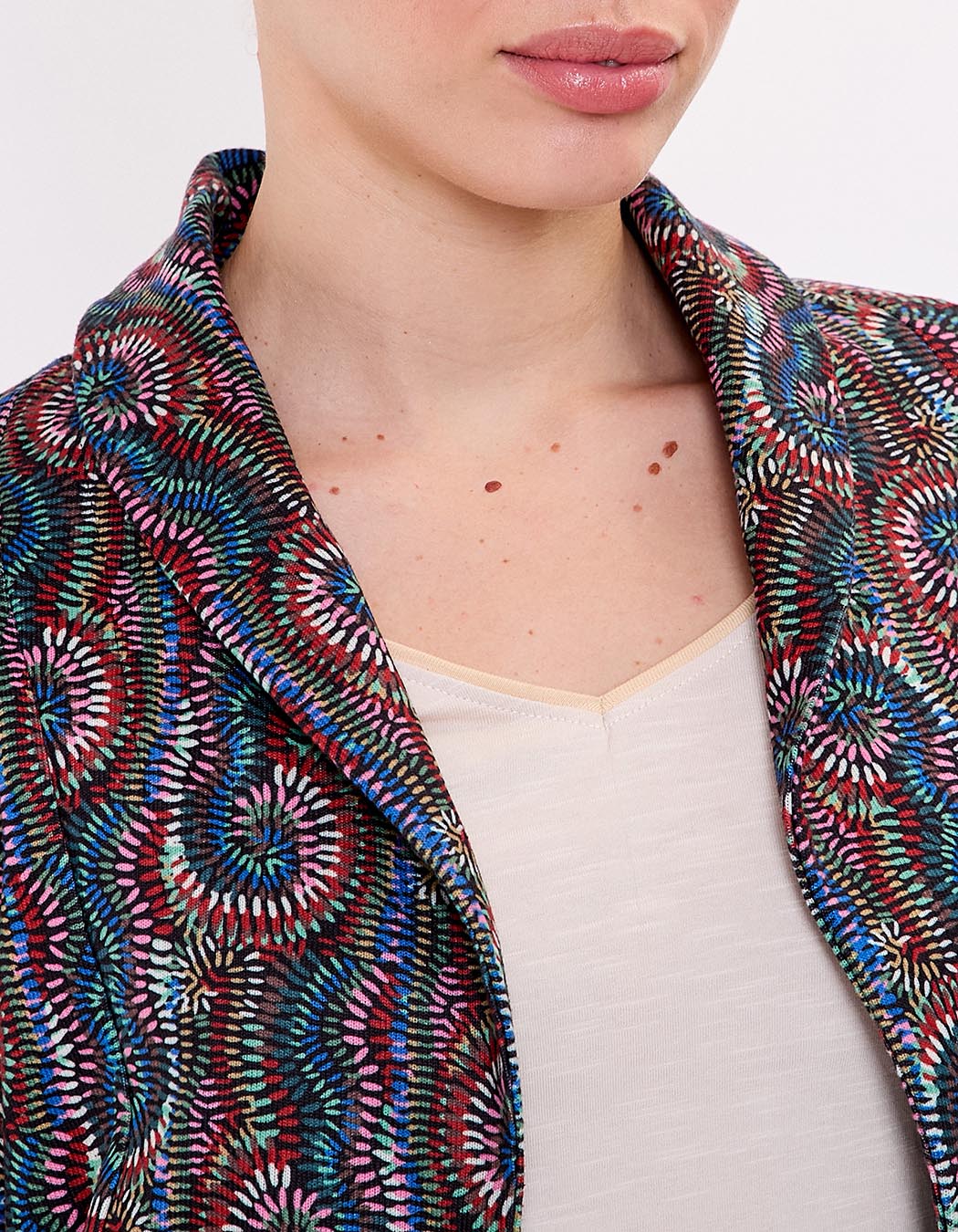 Veste souple maille bio imprimé La Fiancée