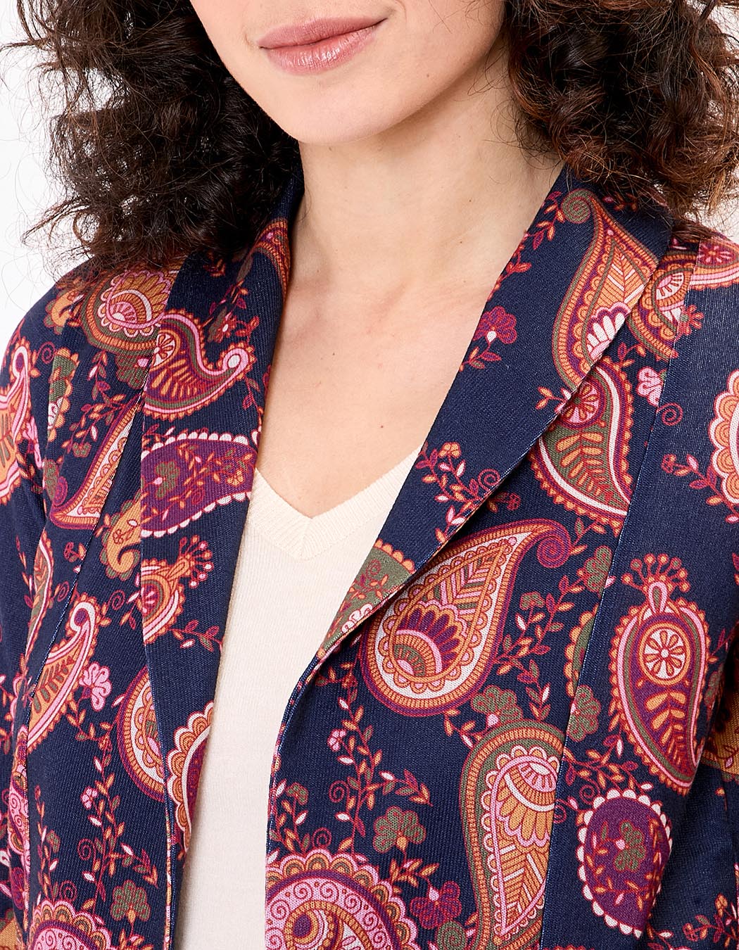Veste souple maille bio imprimé La Fiancée