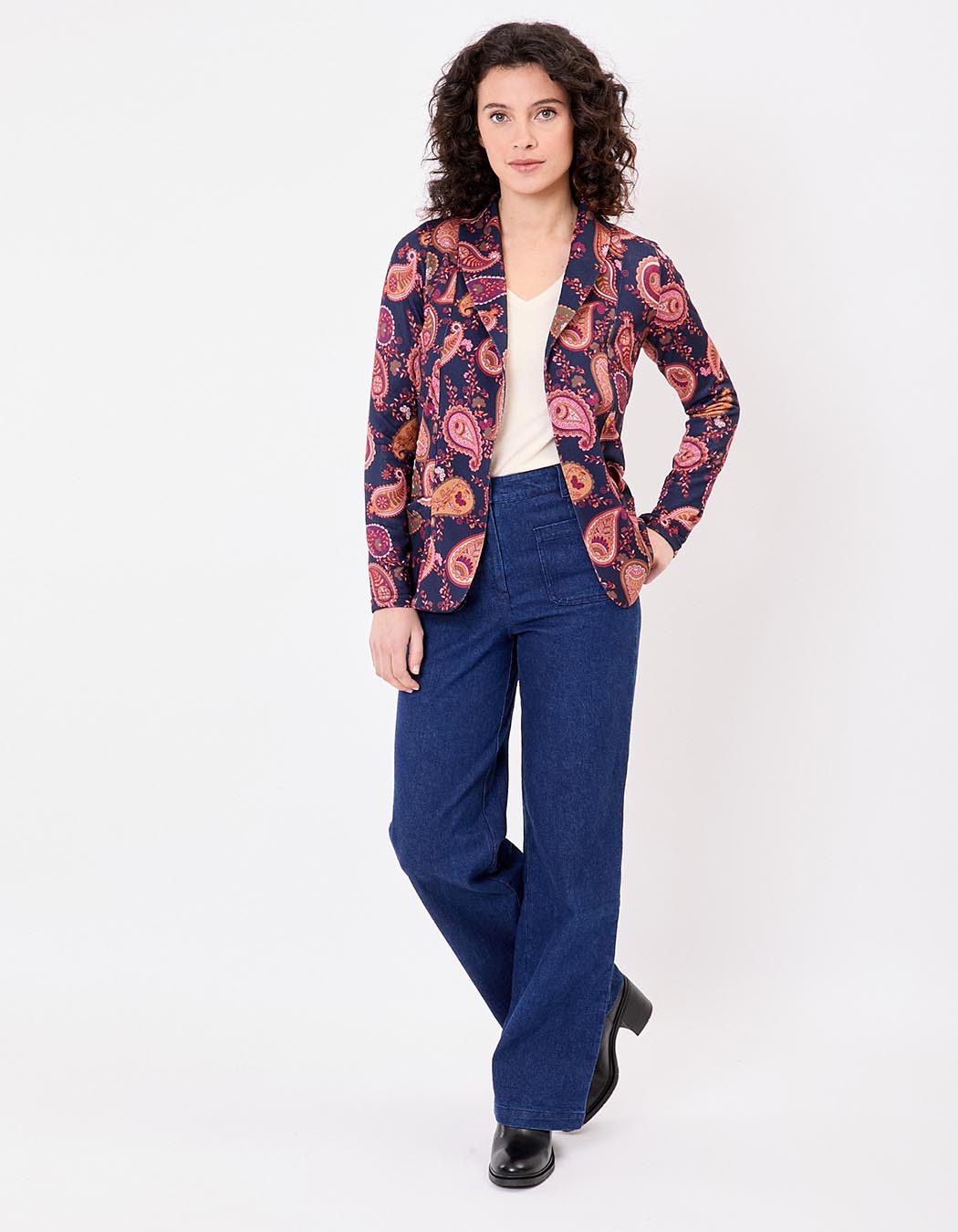 Veste souple maille bio imprimé La Fiancée