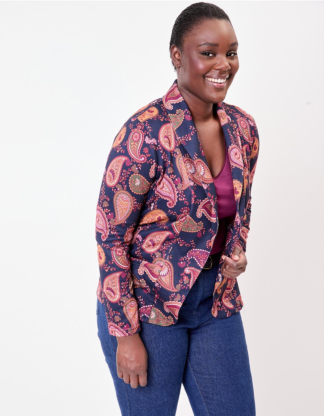 Veste souple maille bio imprimé La Fiancée