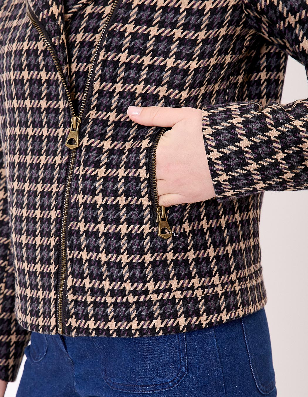 Veste courte en lainage imprimé La Fiancée