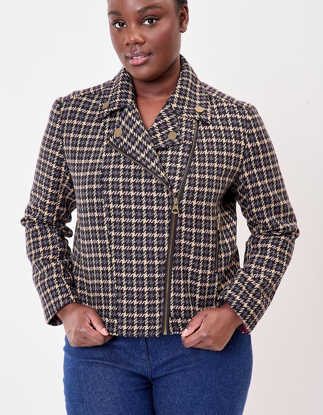 Veste courte en lainage imprimé La Fiancée