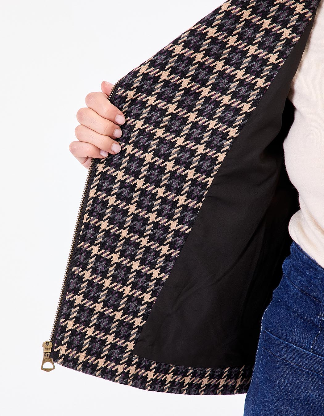 Veste courte en lainage imprimé La Fiancée