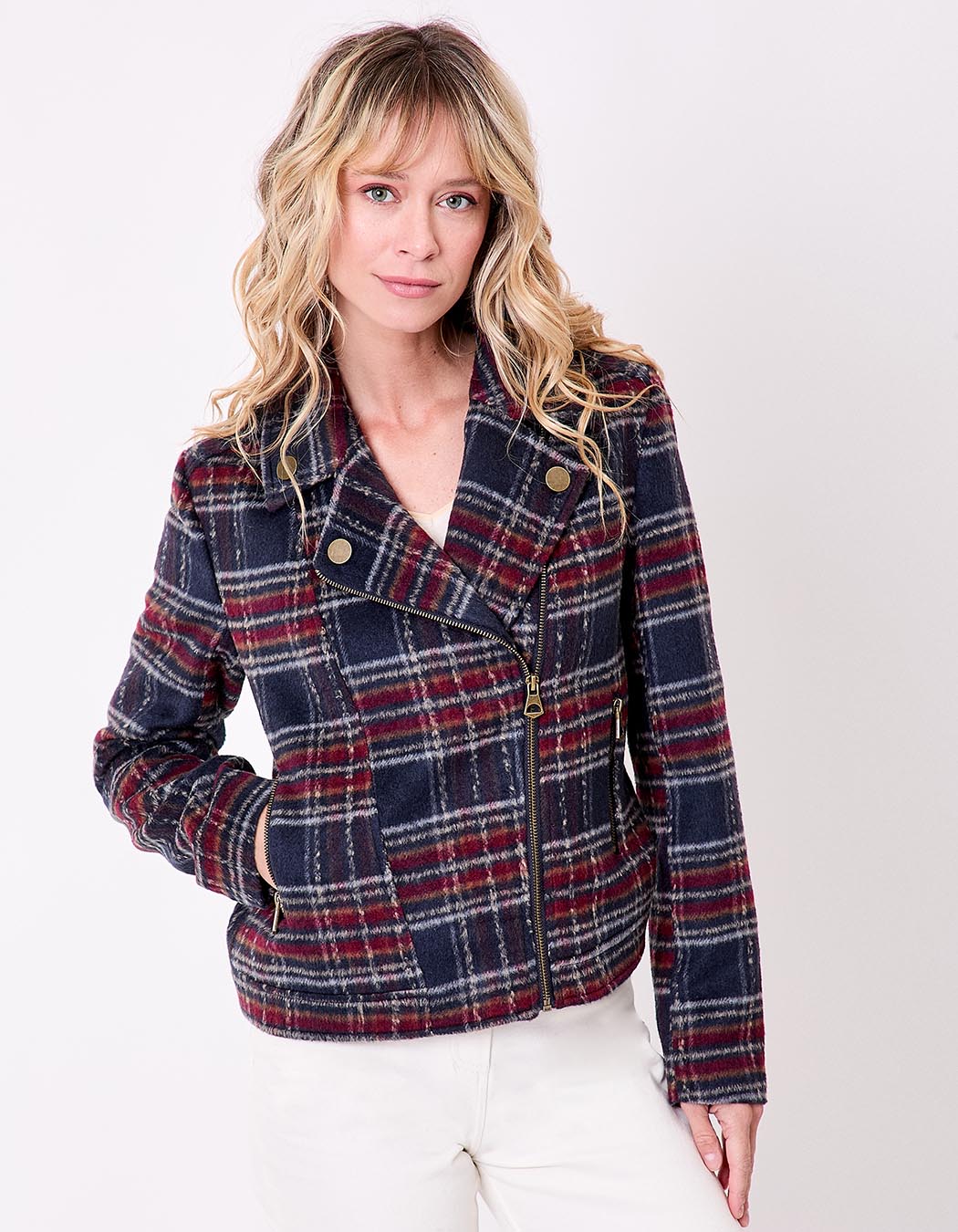 Veste courte en lainage imprimé La Fiancée