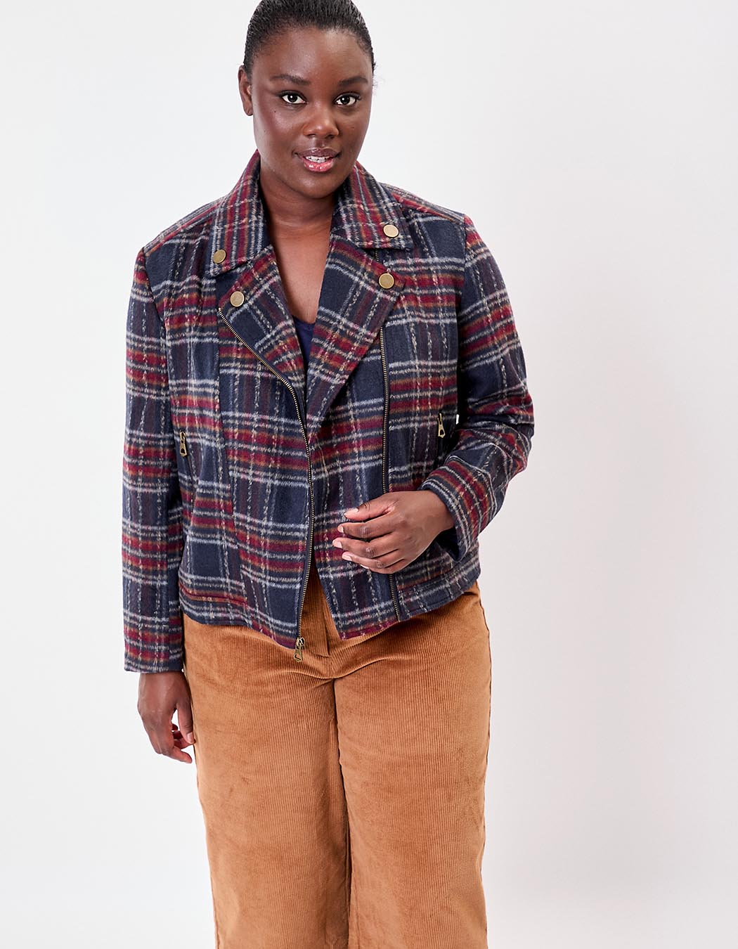 Veste courte en lainage imprimé La Fiancée