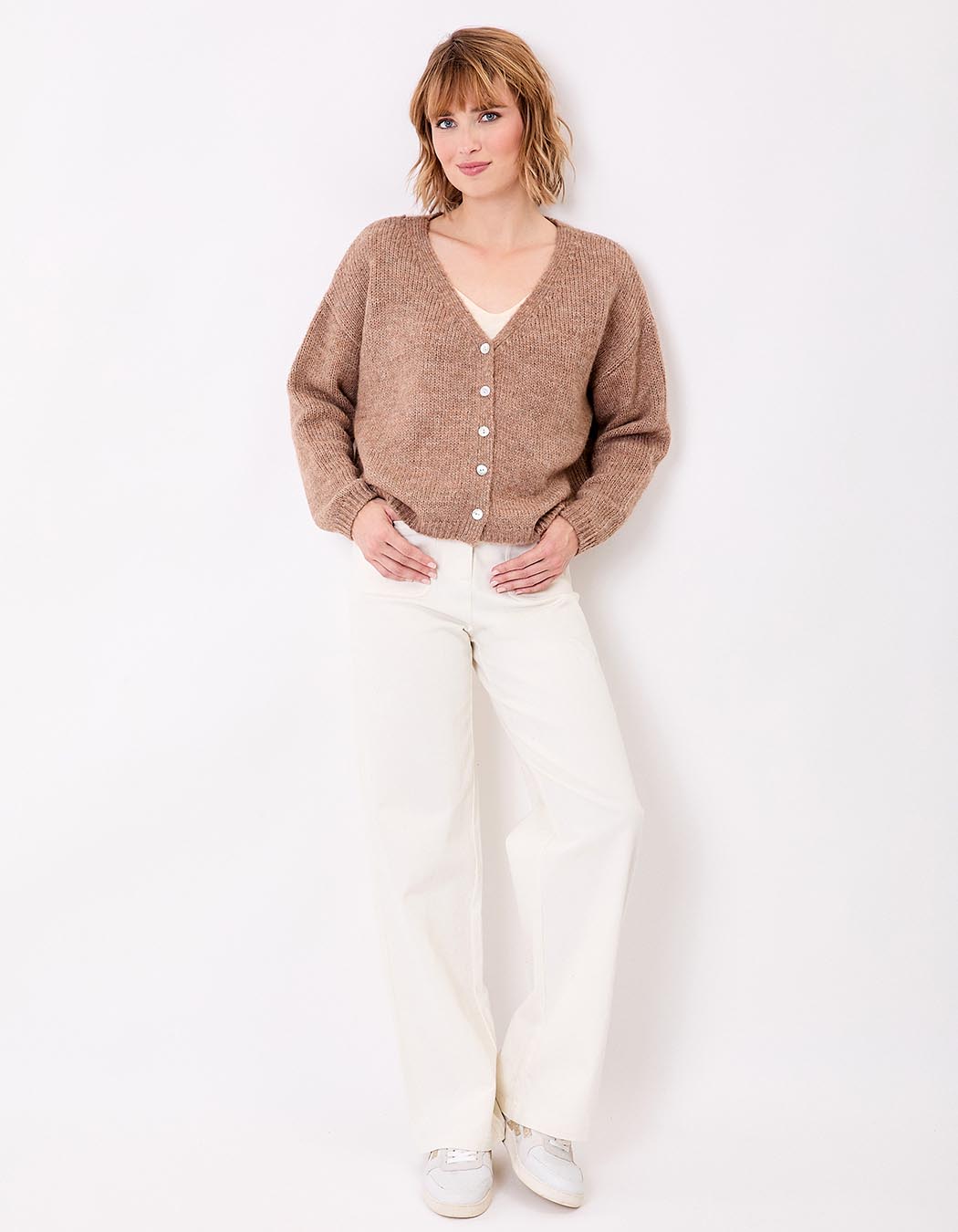 Gilet court femme uni imprimé La Fiancée
