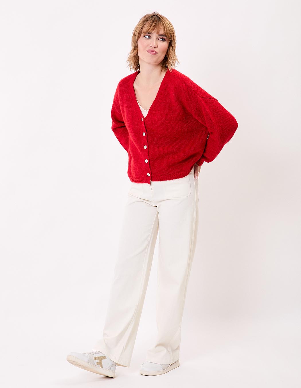 Gilet court femme uni imprimé La Fiancée