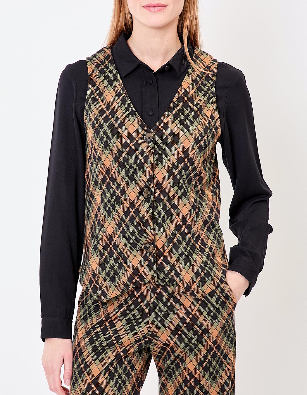 Gilet de costume maille bio imprimé Princesse Nomade
