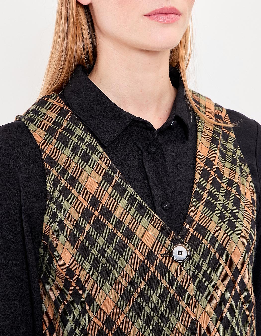 Gilet de costume maille bio imprimé Princesse Nomade
