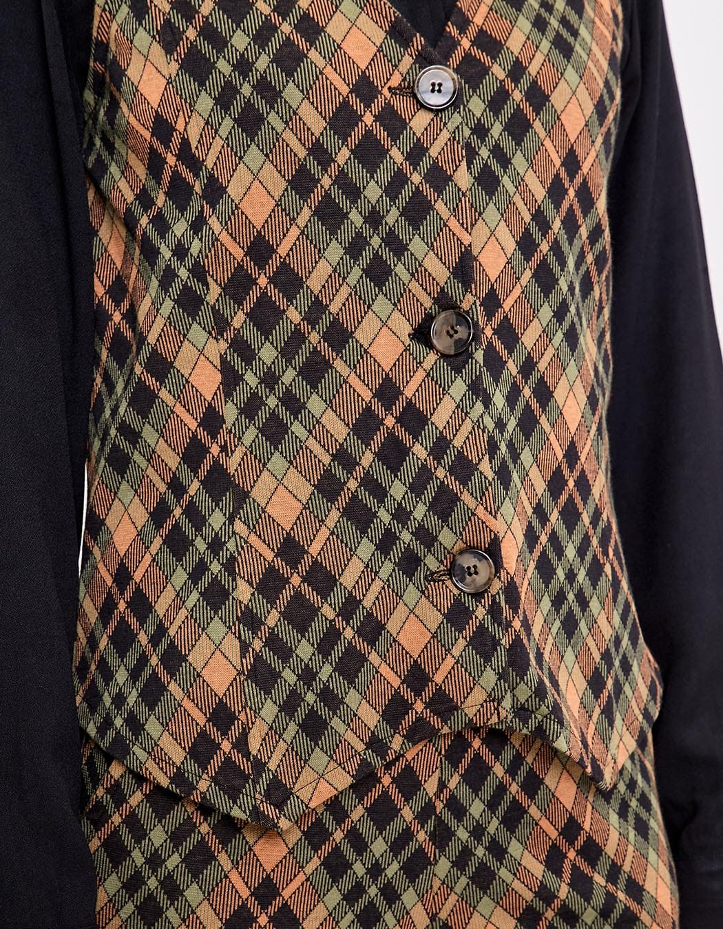 Gilet de costume maille bio imprimé Princesse Nomade