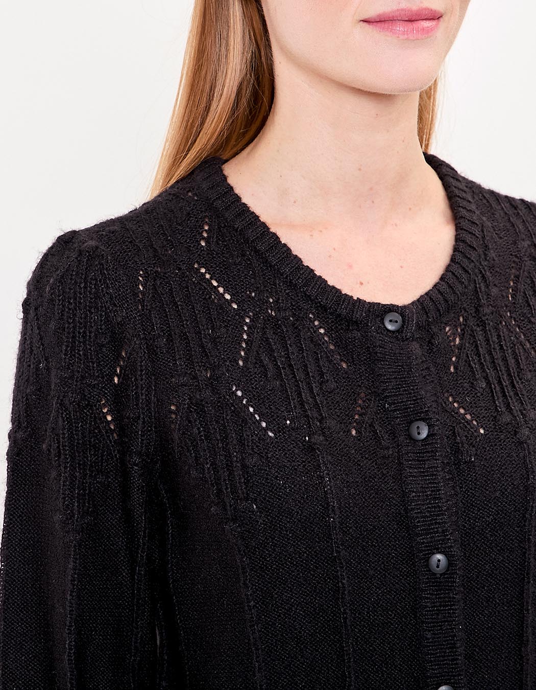 Gilet maille douce col rond imprimé Princesse Nomade