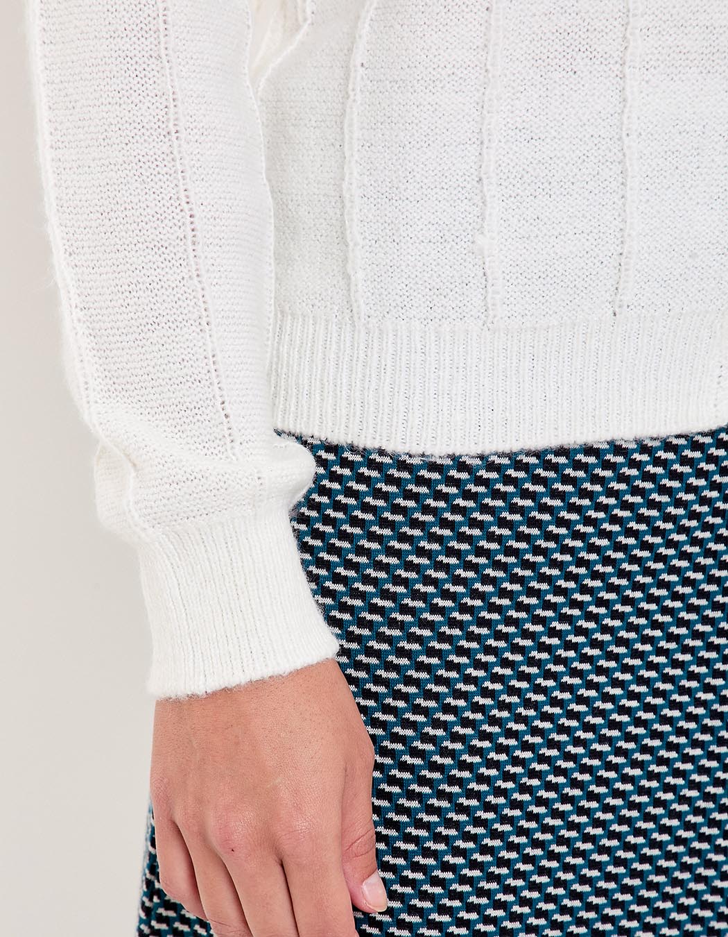 Gilet maille douce col rond imprimé Princesse Nomade