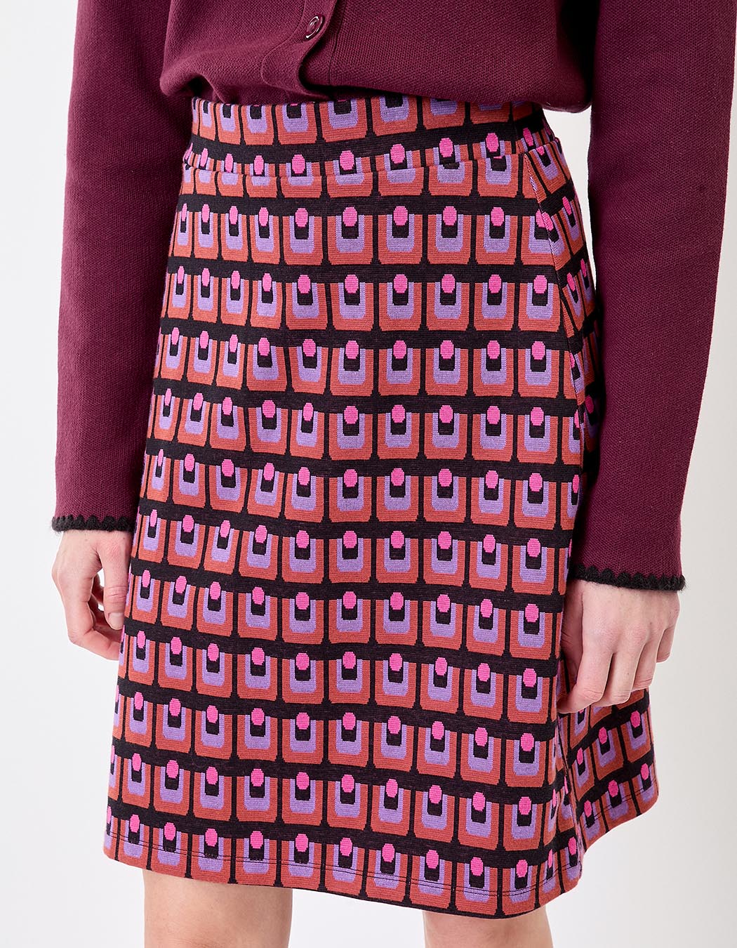 Jupe maille courte bio imprimé Princesse Nomade