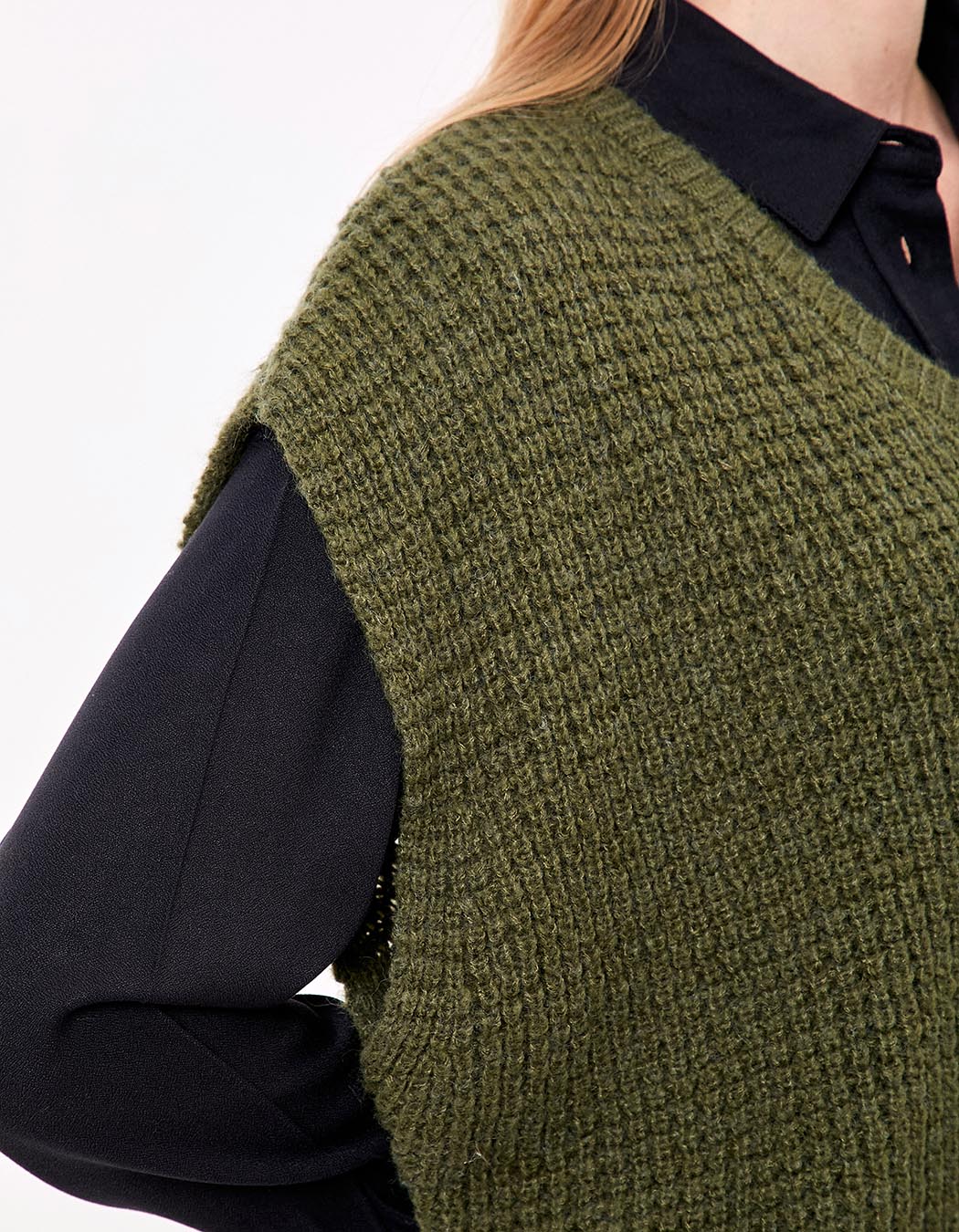 Pull sans manches maille fantaisie imprimé Princesse Nomade