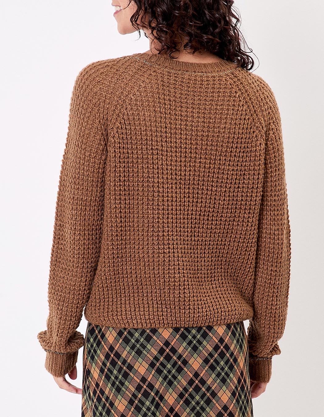 Pull droit maille fantaisie imprimé Princesse Nomade