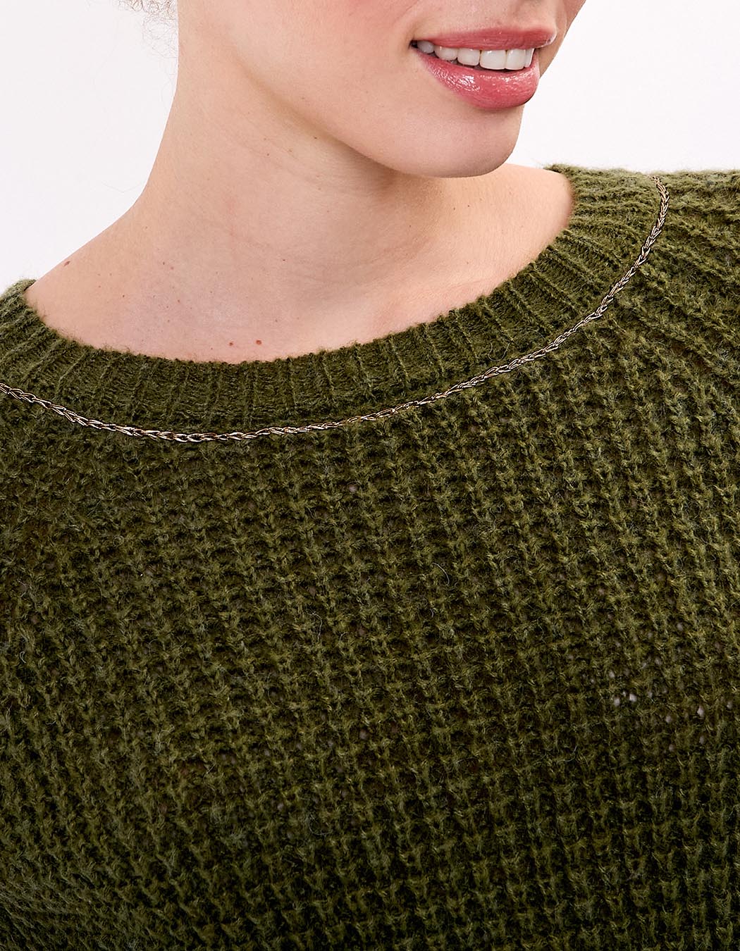 Pull droit maille fantaisie imprimé Princesse Nomade