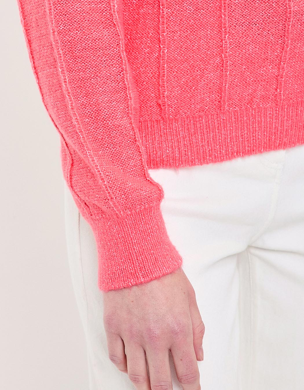 Pull maille fantaisie col rond imprimé Princesse Nomade