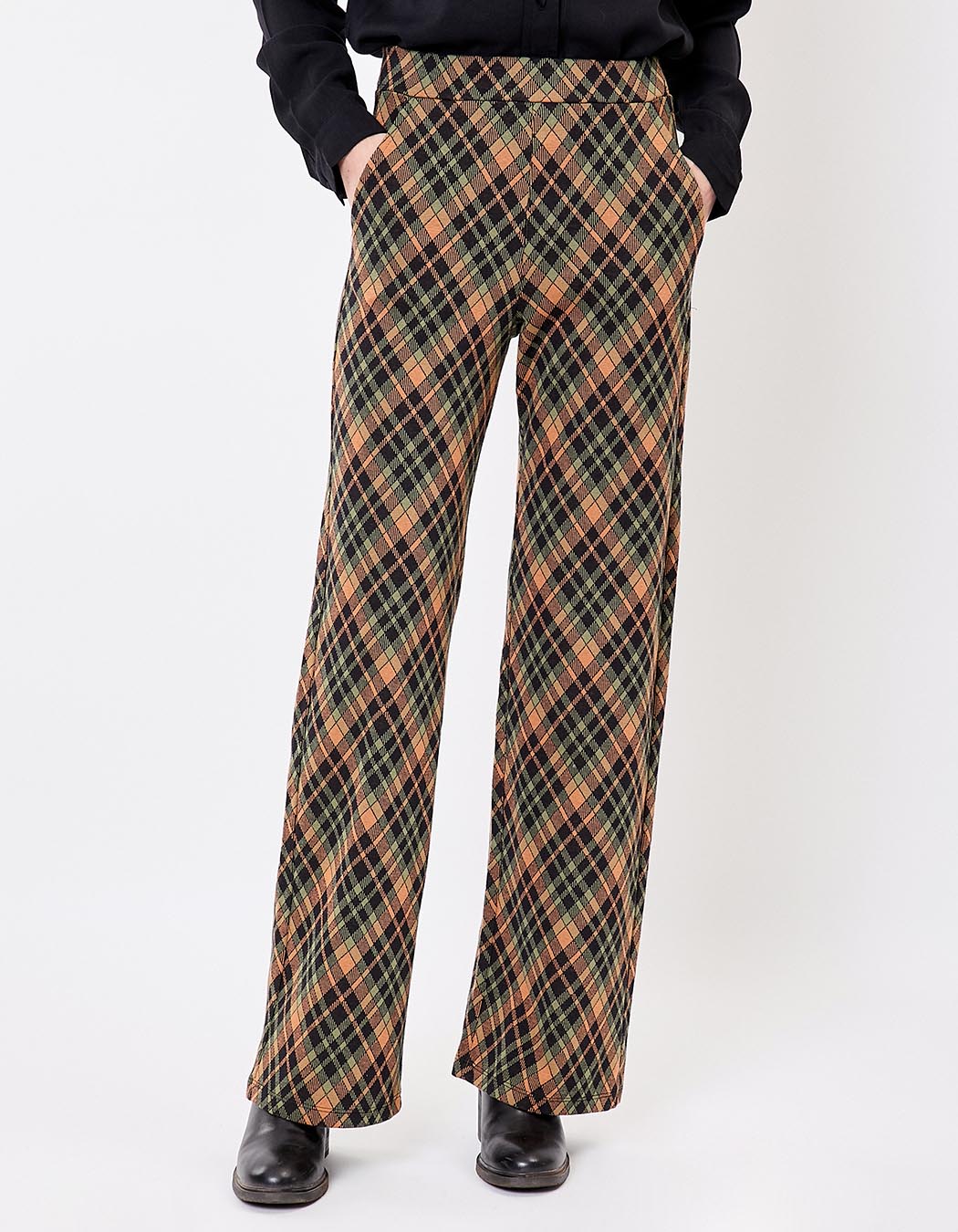 Pantalon ample maille jacquard bio imprimé Princesse Nomade
