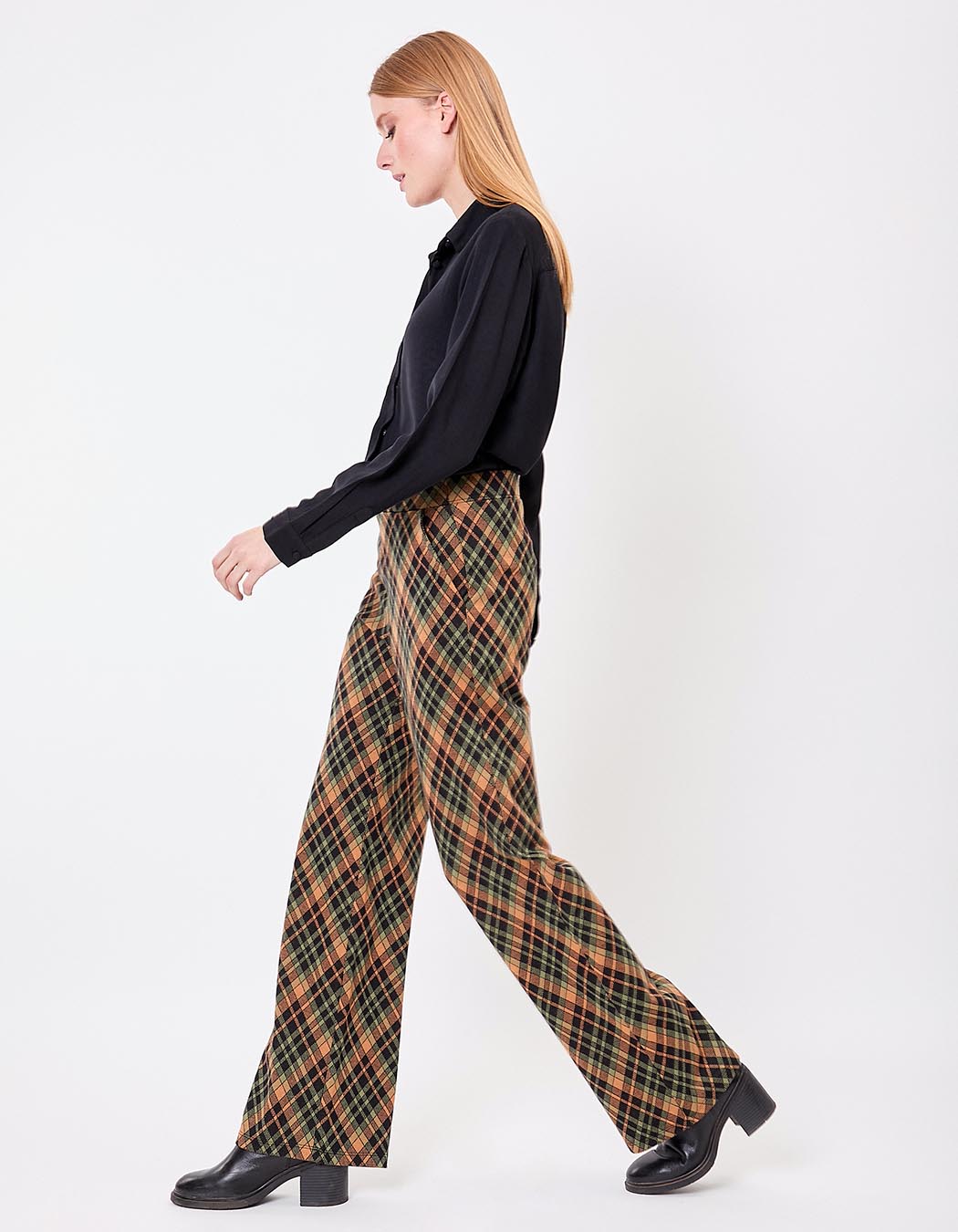 Pantalon ample maille jacquard bio imprimé Princesse Nomade