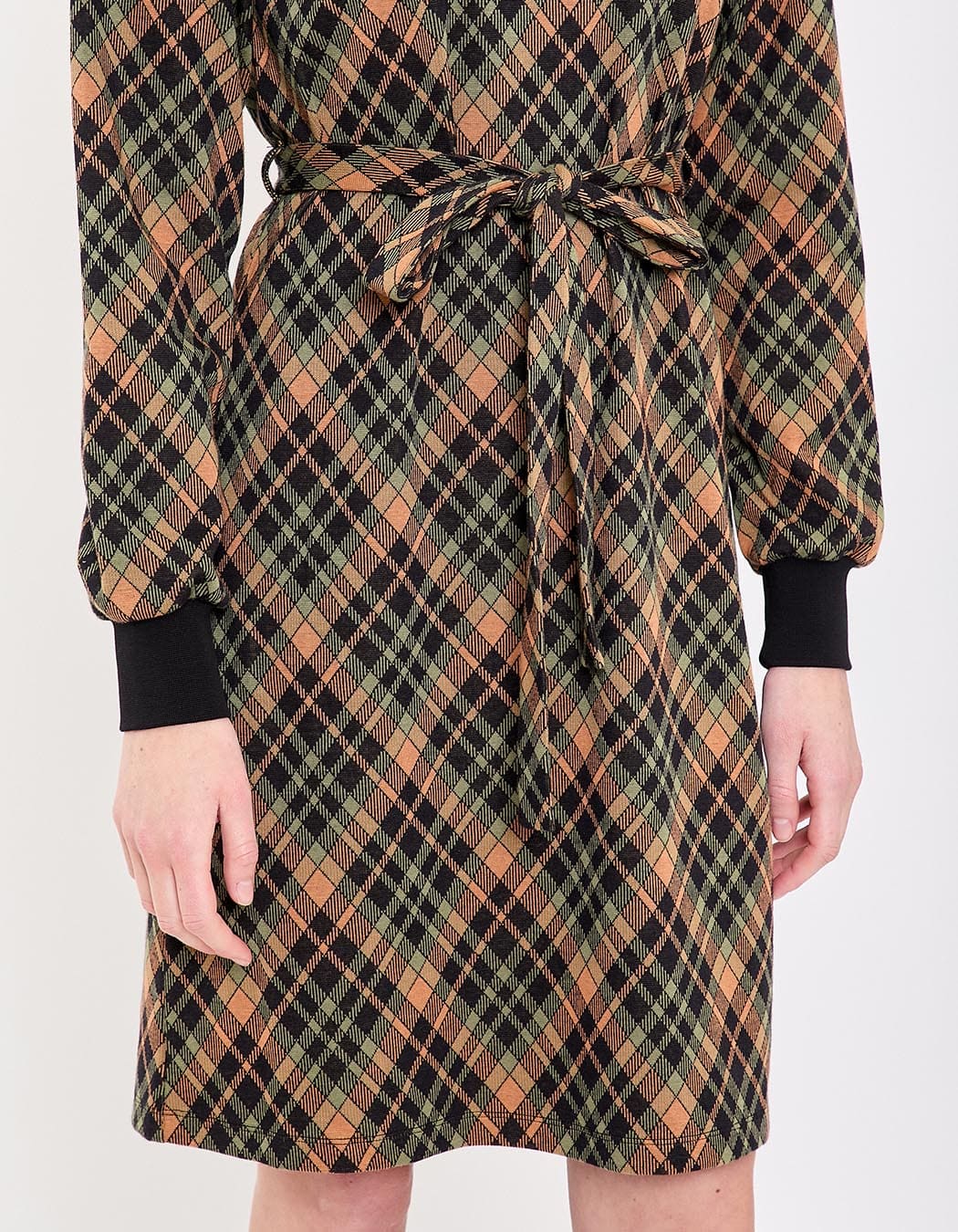 Robe droite maille jacquard bio imprimé Princesse Nomade