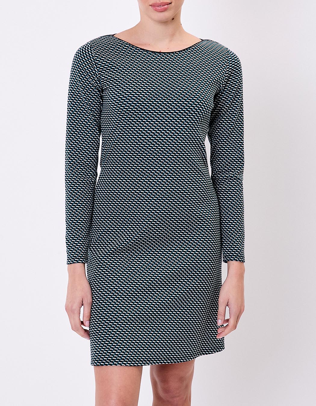 Robe ajustée maille jacquard bio imprimé Princesse Nomade