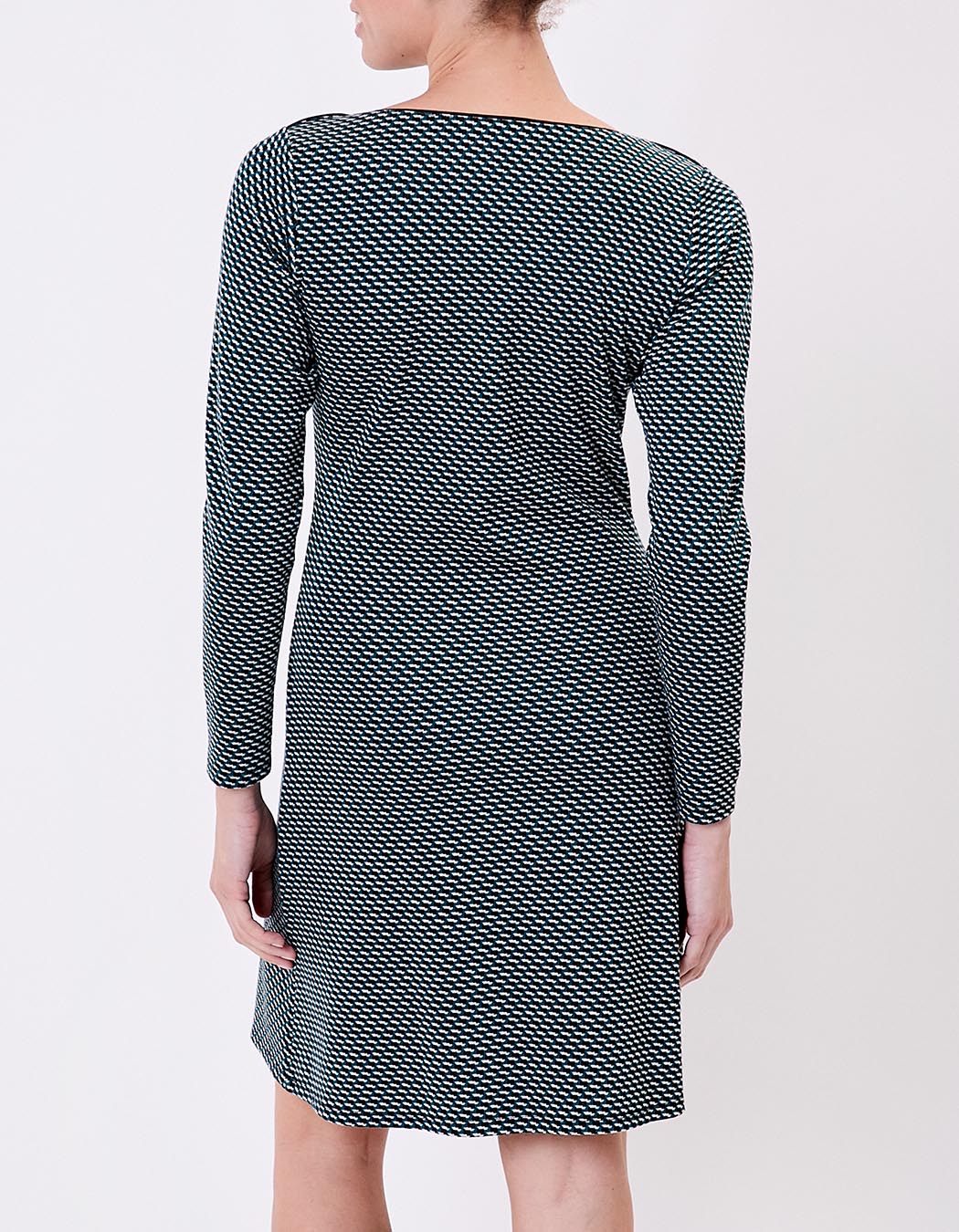 Robe ajustée maille jacquard bio imprimé Princesse Nomade