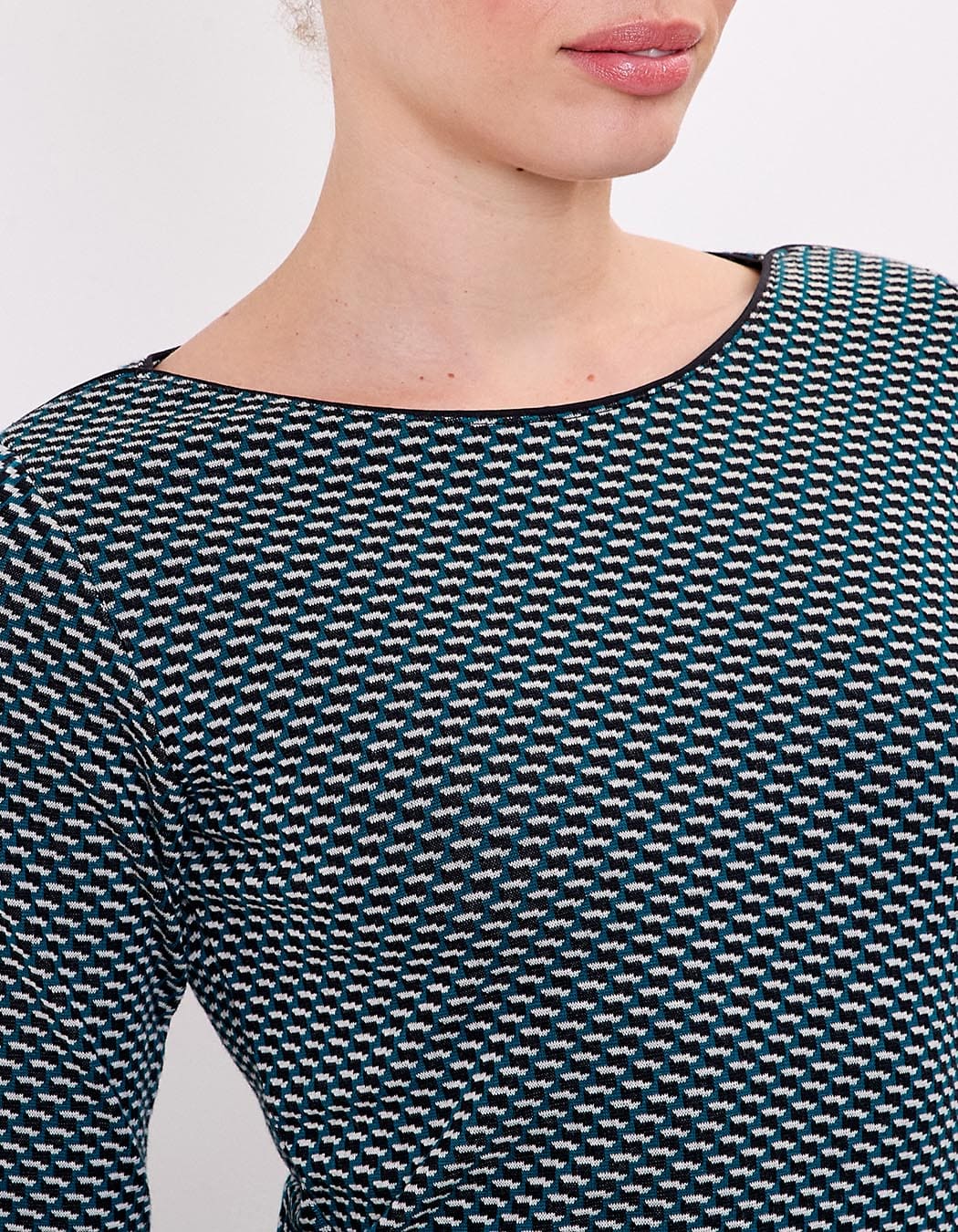 Robe ajustée maille jacquard bio imprimé Princesse Nomade