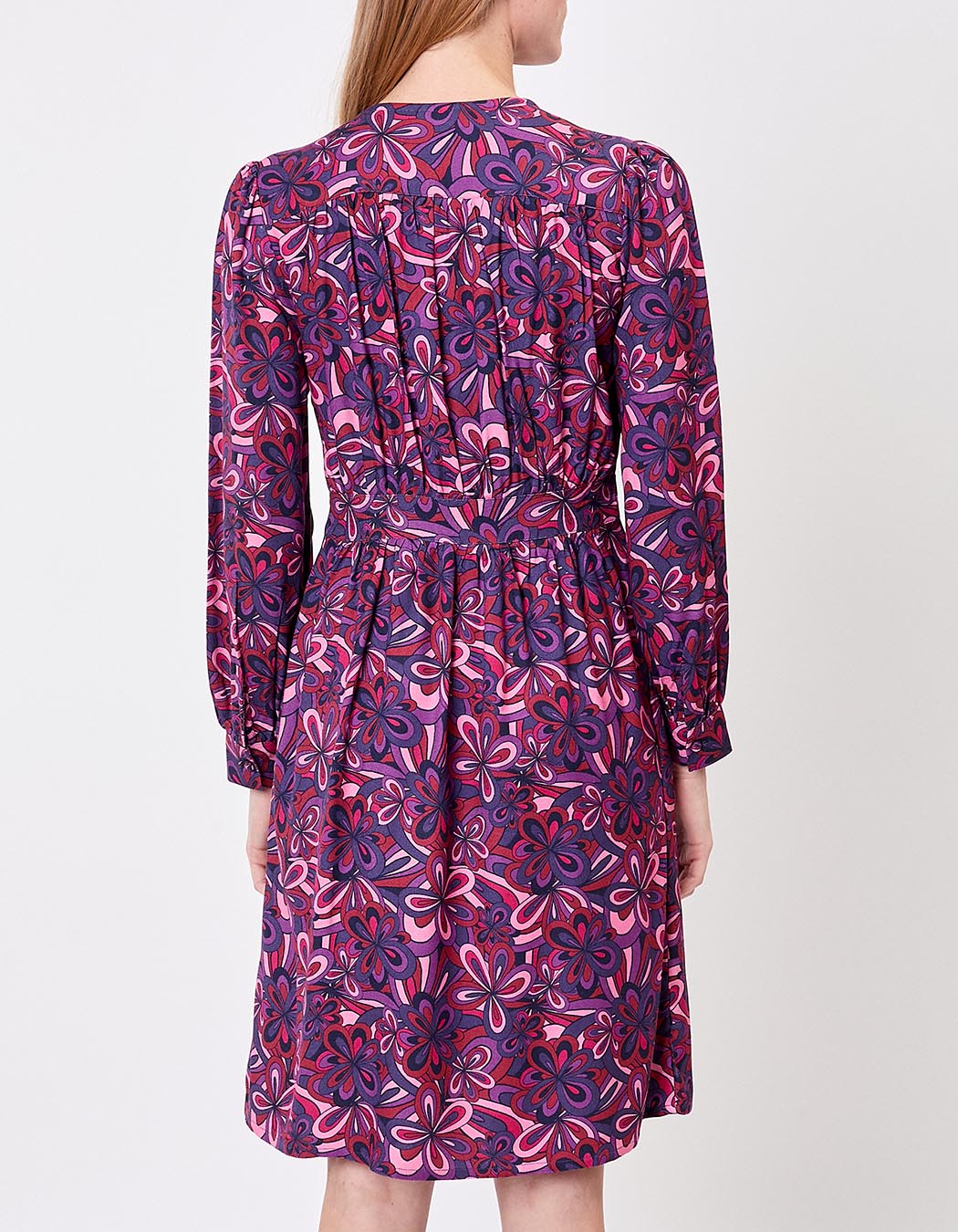 Robe fluide empire col V imprimé Princesse Nomade