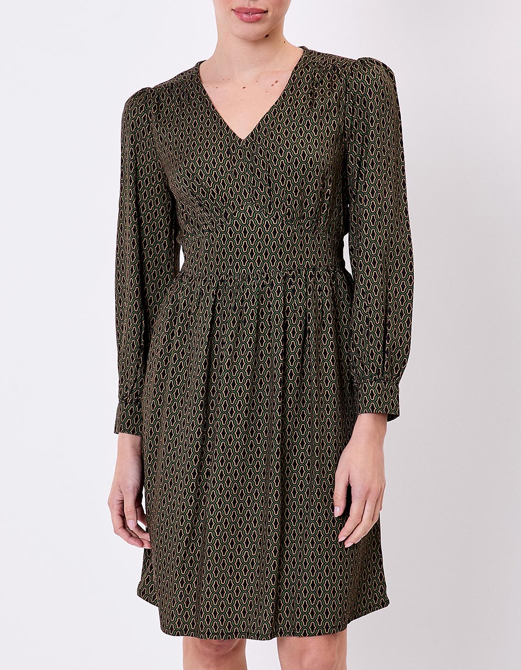 Robe fluide empire col V imprimé Princesse Nomade