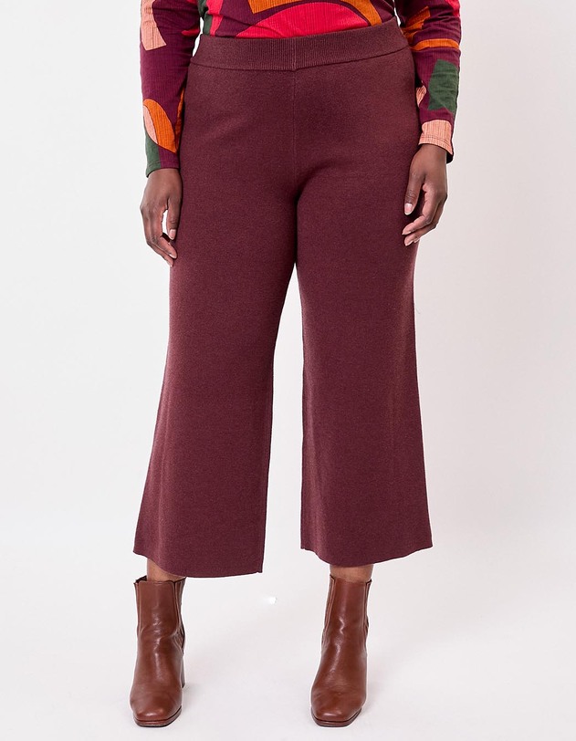 Pantalon maille large imprim&eacute; La Fianc&eacute;e