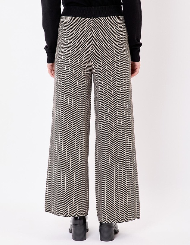 Pantalon maille large imprim&eacute; La Fianc&eacute;e
