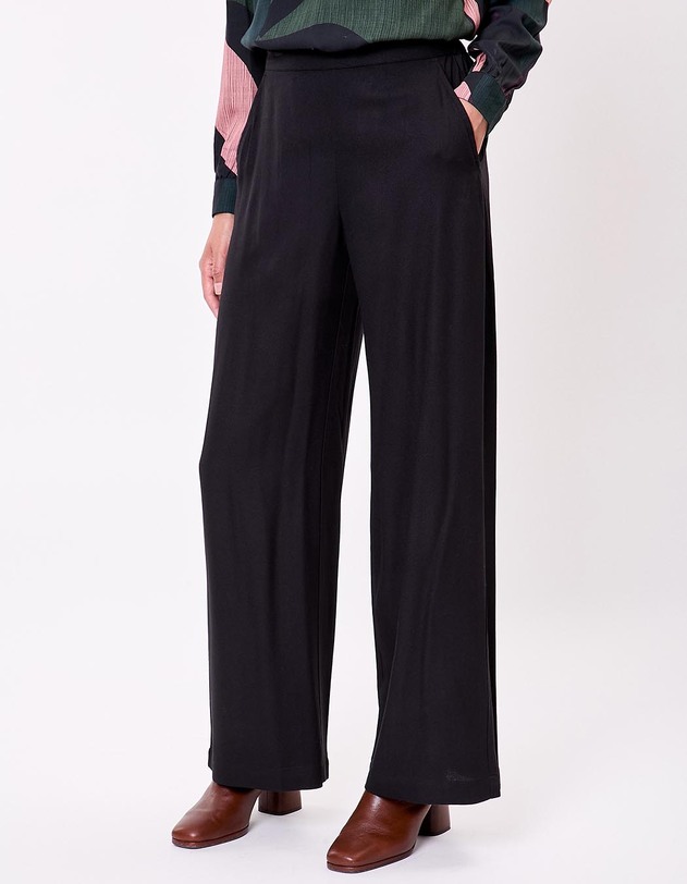 Pantalon large fluide imprim&eacute; La Fianc&eacute;e
