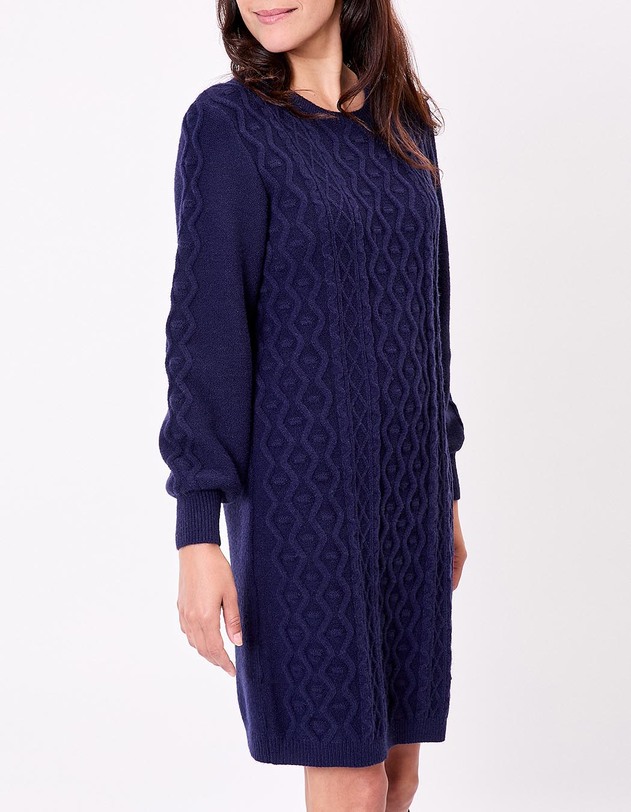 Robe pull maille fantaisie imprim&eacute; La Fianc&eacute;e