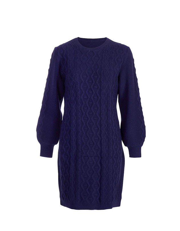 Robe pull maille fantaisie imprim&eacute; La Fianc&eacute;e