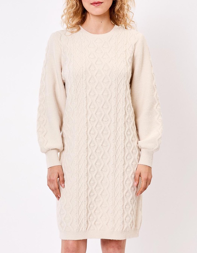 Robe pull maille fantaisie imprim&eacute; La Fianc&eacute;e