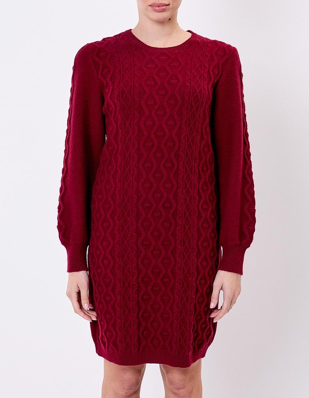 Robe pull maille fantaisie imprim&eacute; La Fianc&eacute;e