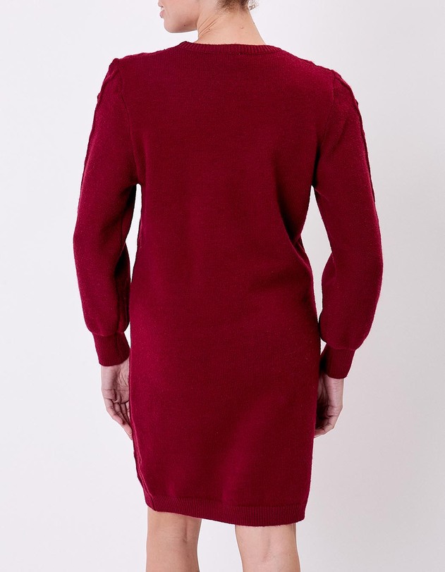 Robe pull maille fantaisie imprim&eacute; La Fianc&eacute;e