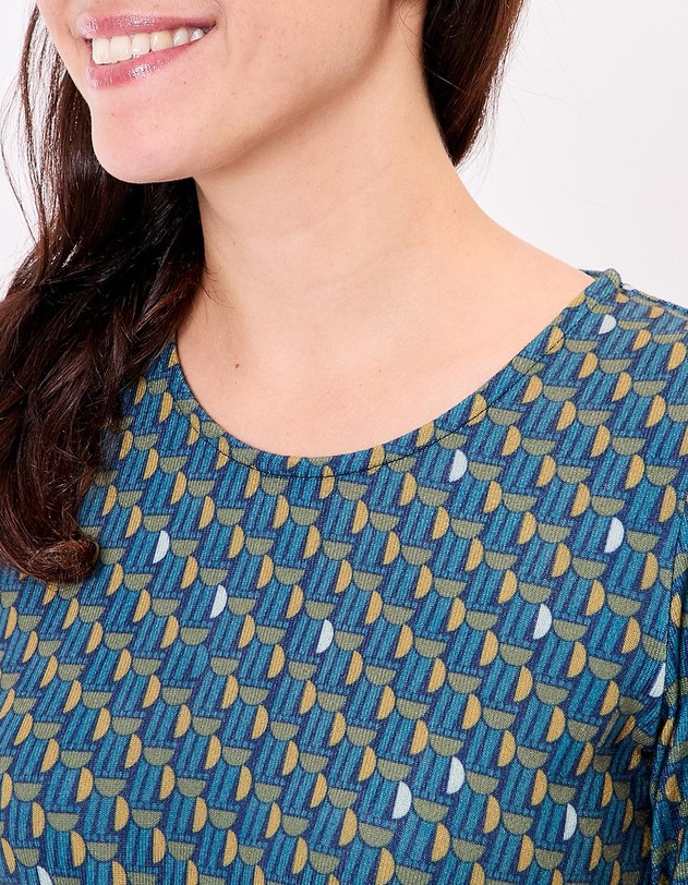Robe midi maille imprim&eacute; La Fianc&eacute;e