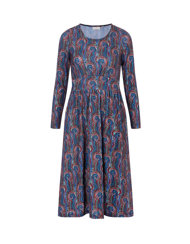 Robe midi maille imprim&eacute; La Fianc&eacute;e