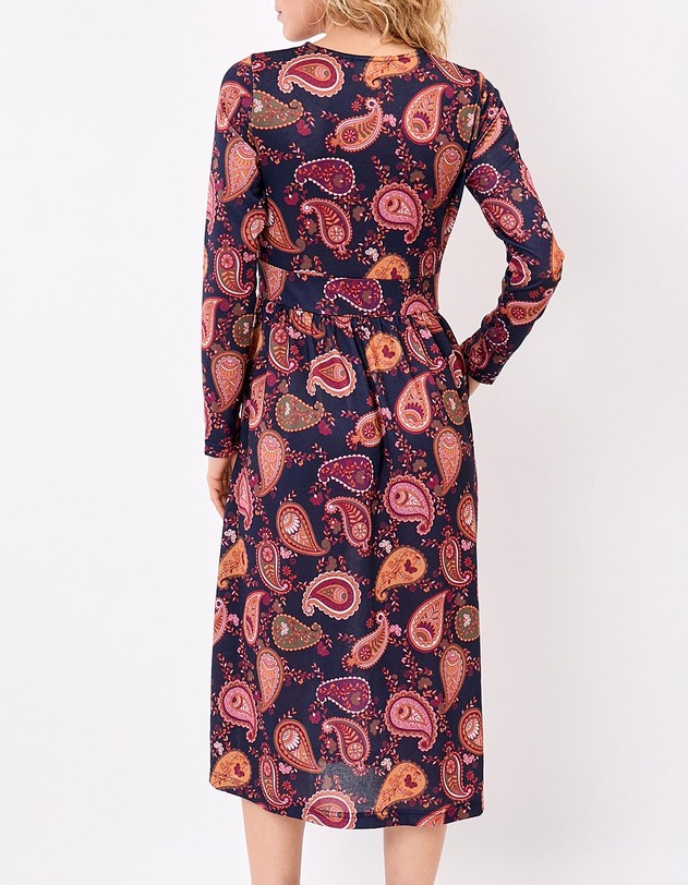 Robe midi maille imprim&eacute; La Fianc&eacute;e