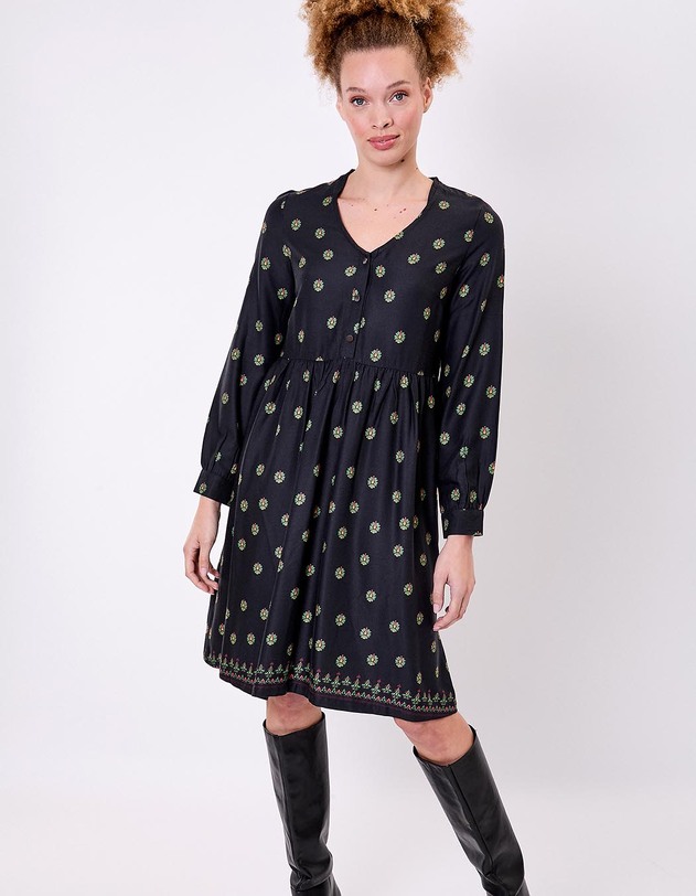 Robe empire fluide imprim&eacute; La Fianc&eacute;e