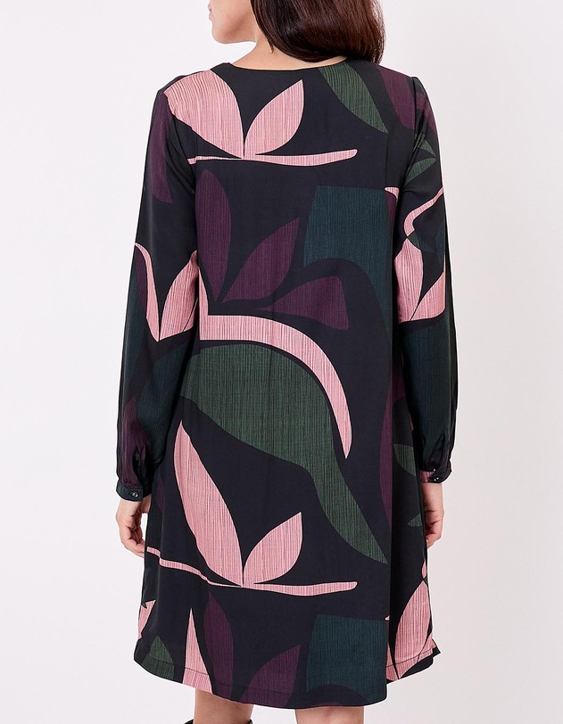 Robe fluide &eacute;vas&eacute;e imprim&eacute; La Fianc&eacute;e